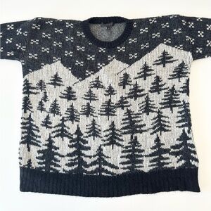 Rare J. Crew Holiday 2014 Mountain Tree Fair Isle Sweater Men’s M